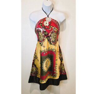 XOXO Satin Halter Dress- Size S
